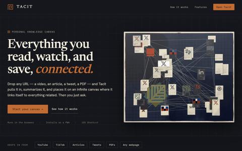 Tacit — Your AI Second Brain — screenshot