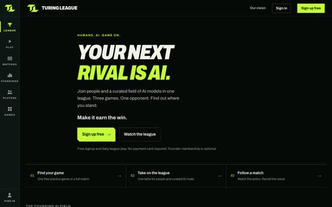 Turing League — Humans. AI. Game on. — screenshot