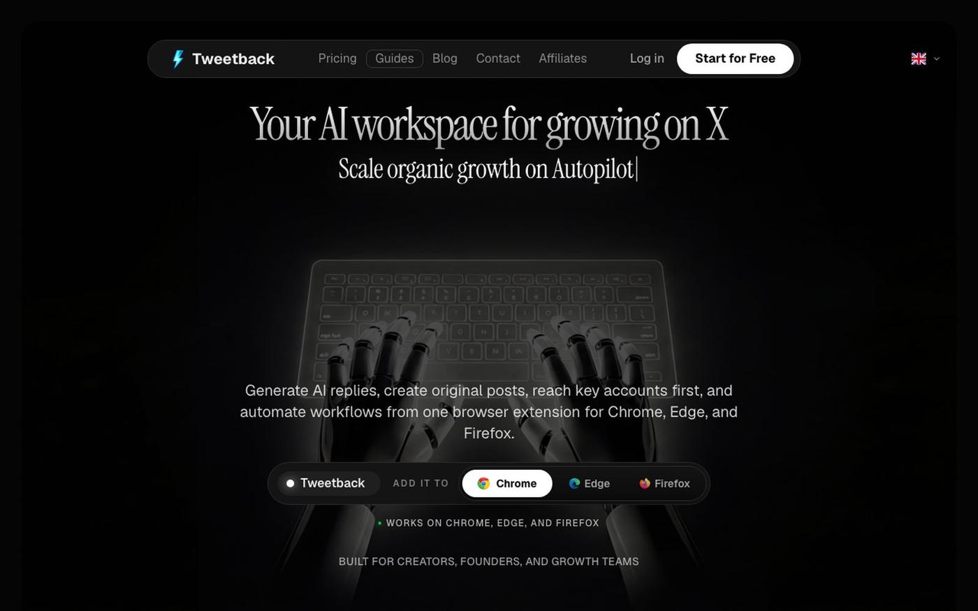 Tweetback - AI Workspace for X Growth | Tweetback — screenshot