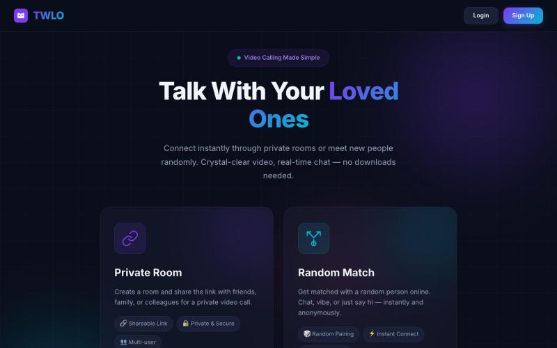TWLO — Talk With Loved Ones — screenshot
