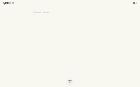 Typepad — Write in your own voice — screenshot