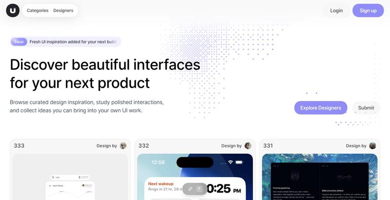 Uiinspoo — Daily Curated UI Design Inspiration | Uiinspoo — screenshot