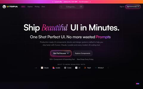 UiTOPIA — Production-ready UI components — screenshot