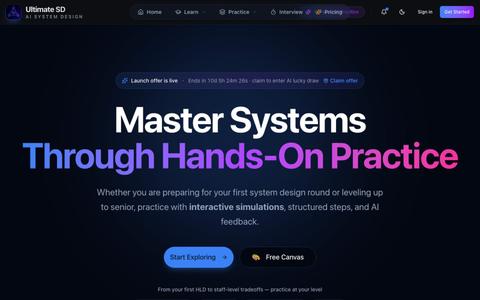 Ultimate SD - AI System Design Practice — screenshot