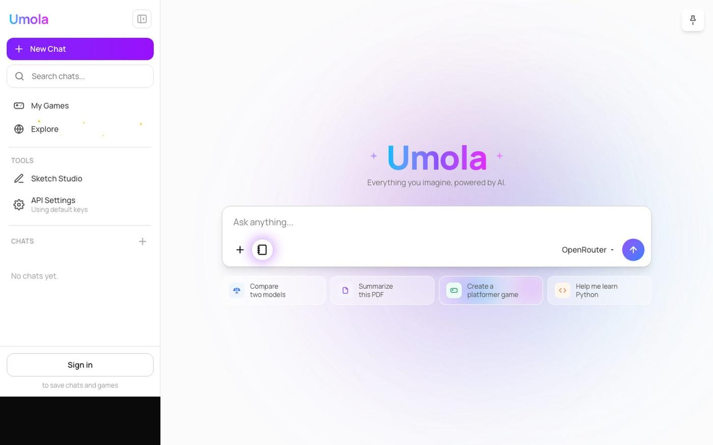 Umola — screenshot