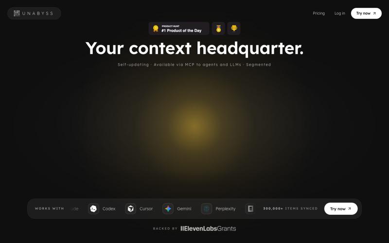 Unabyss — Your context headquarter. — screenshot