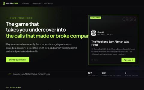 undercover-games — screenshot