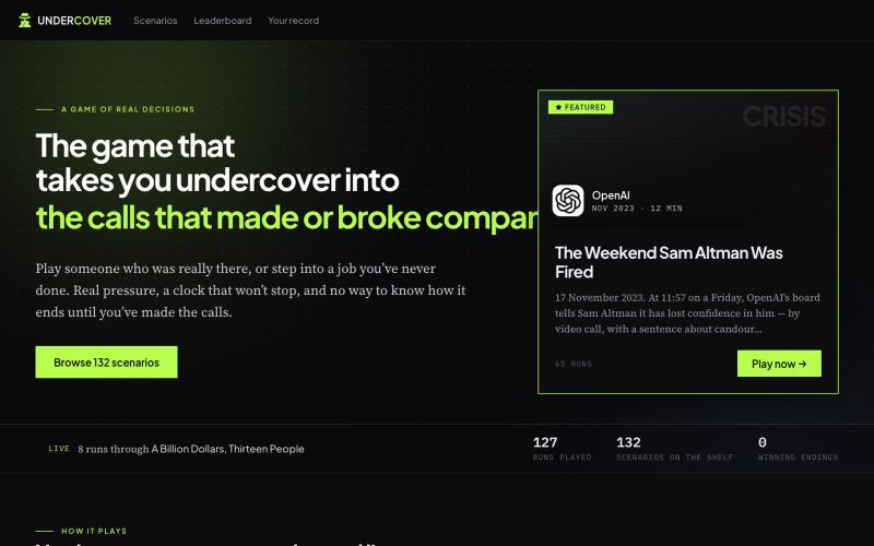undercover-games — screenshot