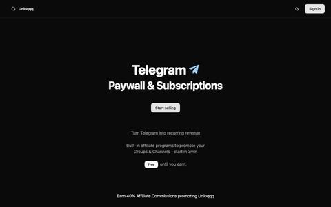 Automated Telegram Paywall | Unloqqq — screenshot