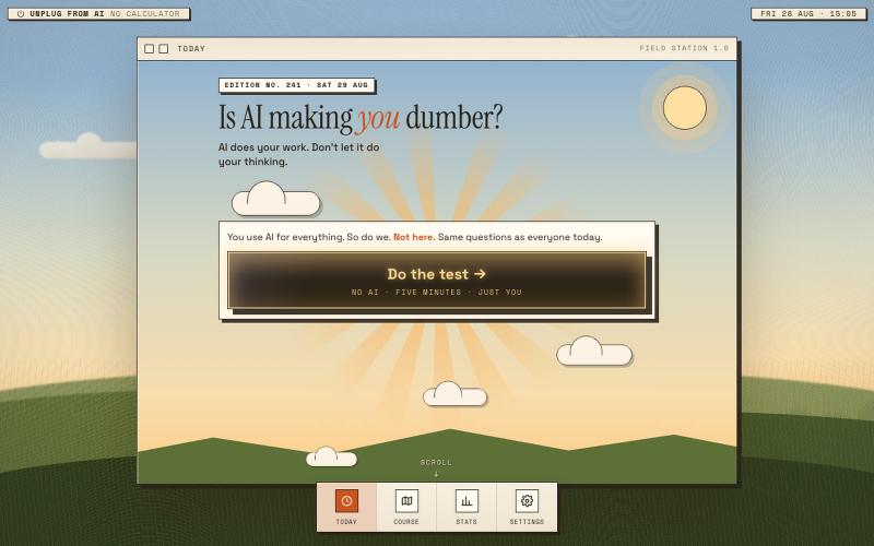 Unplug From AI — screenshot