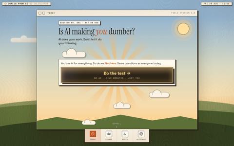 Unplug From AI — screenshot