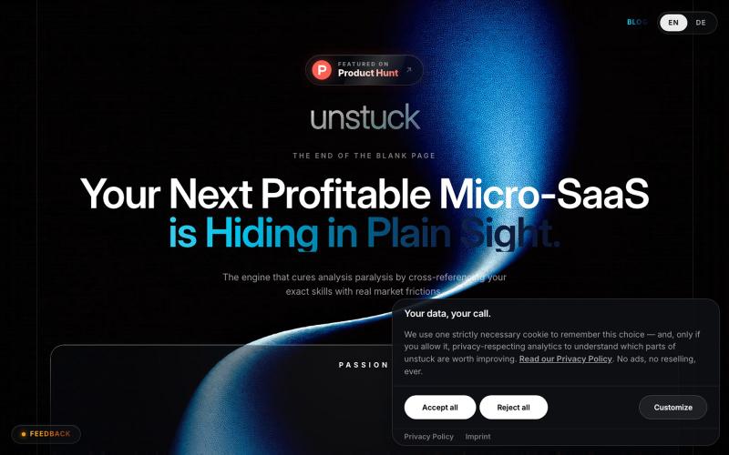 Your Next Profitable Micro-SaaS is Hiding in Plain Sight | AI Business Idea Gene — screenshot