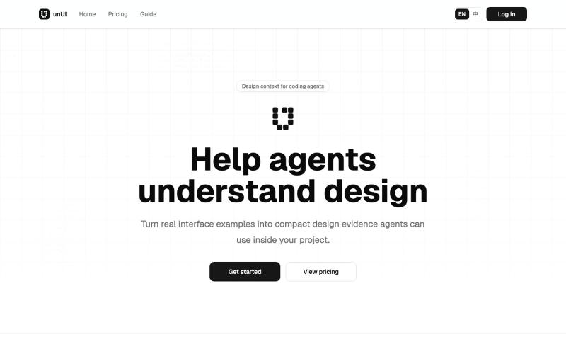 unUI - AI design context for Agents — screenshot