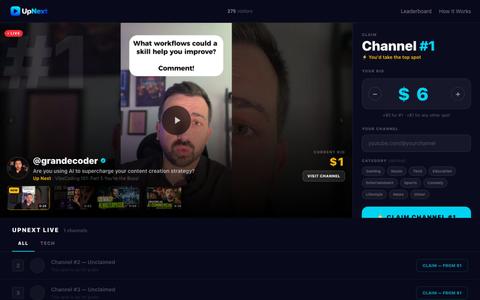 UpNext — The YouTube Leaderboard — screenshot