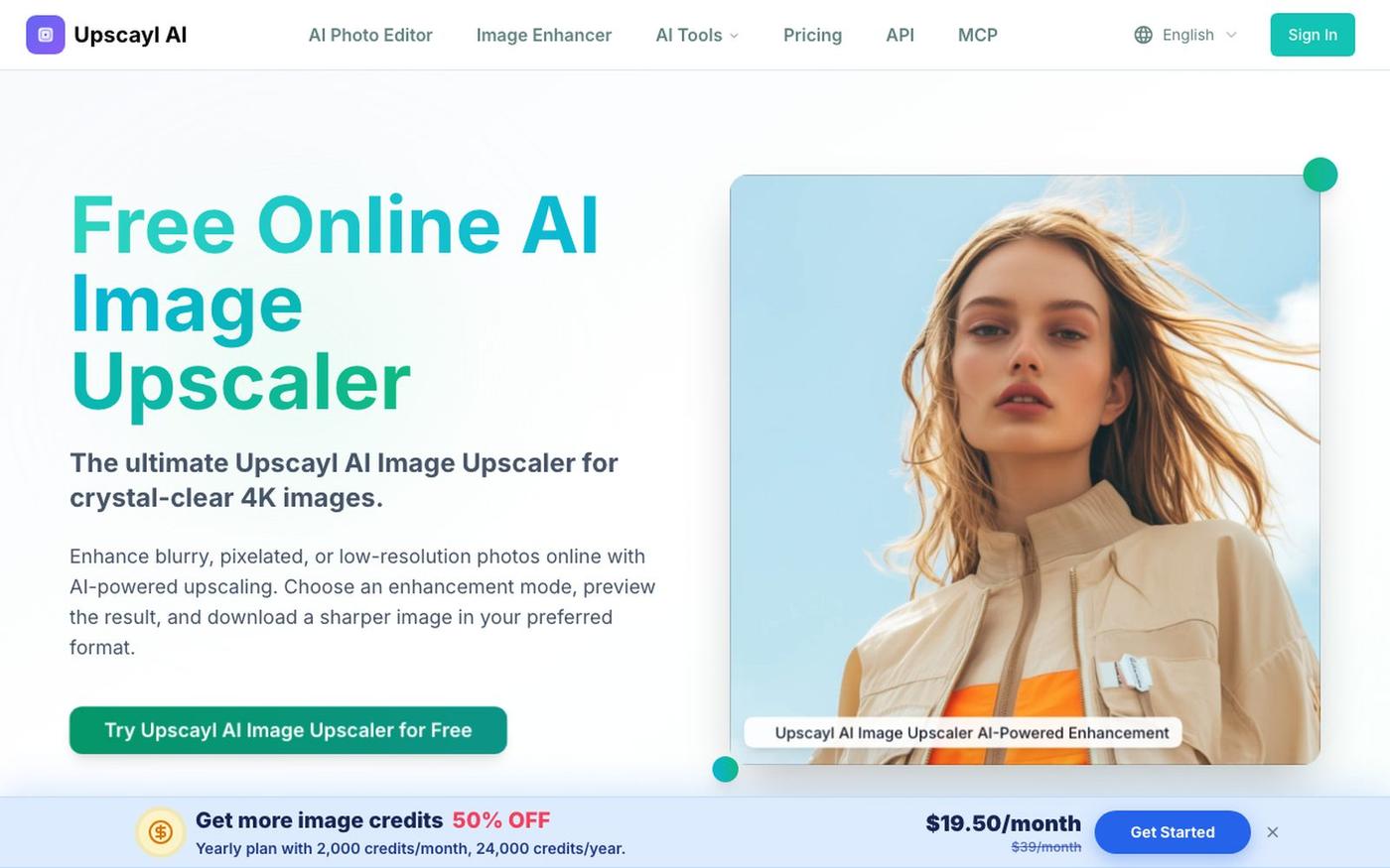 Image Upscaler Online Free – Upscale to 4K with AI | Upscayl — screenshot
