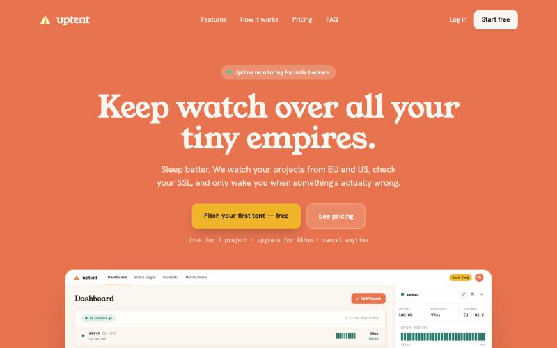 uptent — screenshot