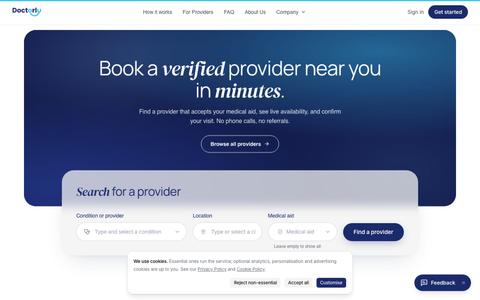 Doctorly | Book Trusted Providers Online in Zimbabwe — screenshot