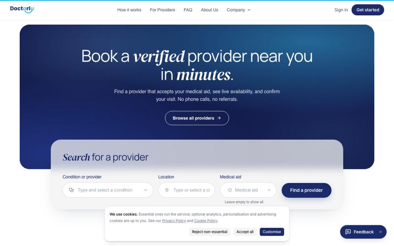 Doctorly | Book Trusted Providers Online in Zimbabwe — screenshot