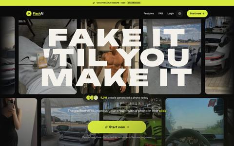 FlashAI — Transform Your Photos with AI — screenshot
