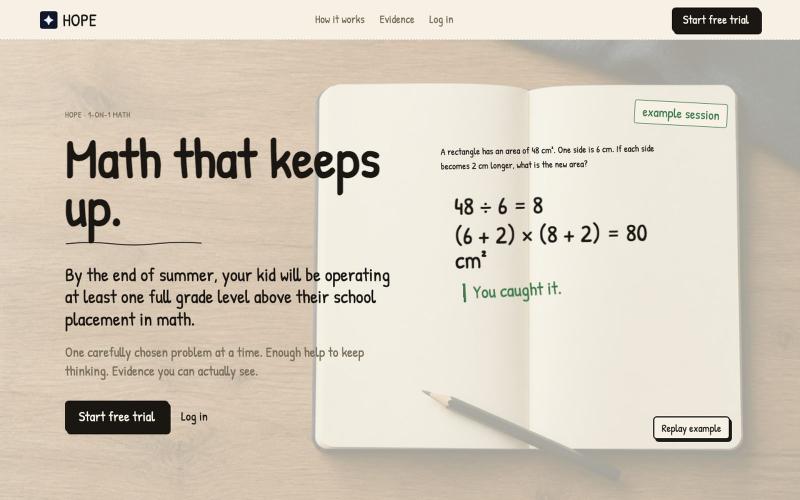 HOPE | 1-on-1 Education — screenshot