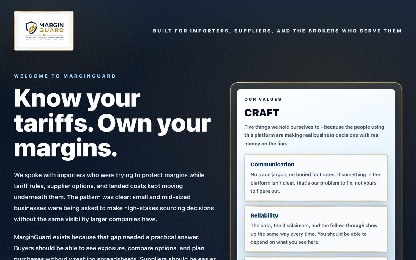MarginGuard — screenshot