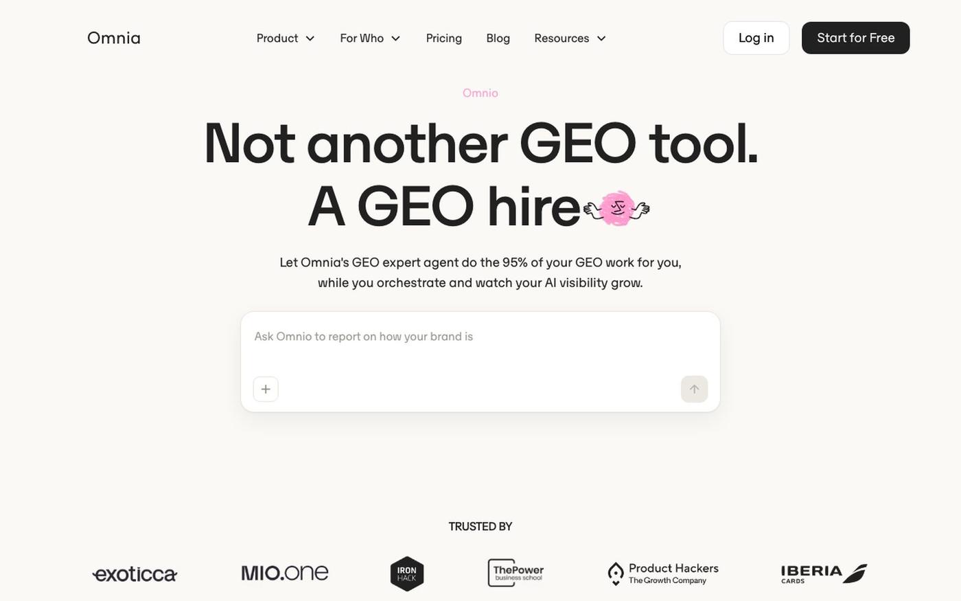 Omnio: The AI GEO Agent That Does 95% of Your GEO Work — screenshot
