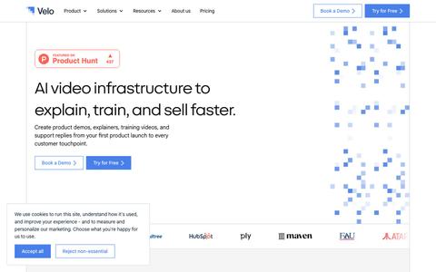 Velo - AI Video Platform for Work — screenshot