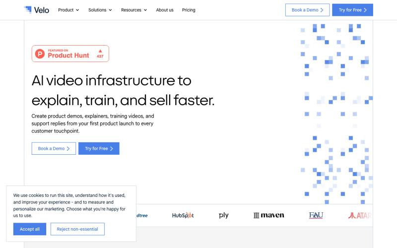 Velo - AI Video Platform for Work — screenshot