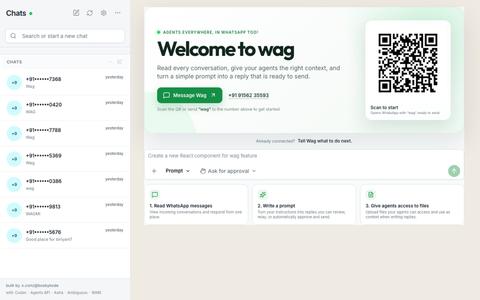 Use Wag — AI replies for WhatsApp — screenshot