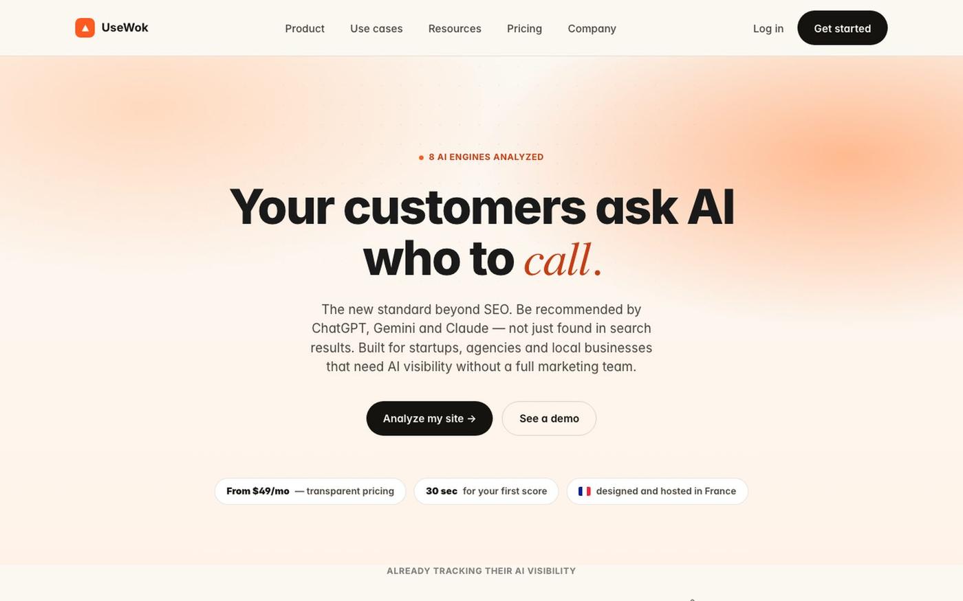 Get Recommended by ChatGPT & Gemini - even without a marketing budget | UseWok — screenshot