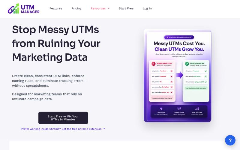 UTM Manager - A Smart UTM Builder — screenshot