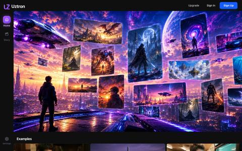 Uztron AI — screenshot