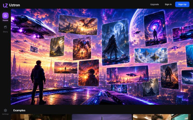 Uztron AI — screenshot