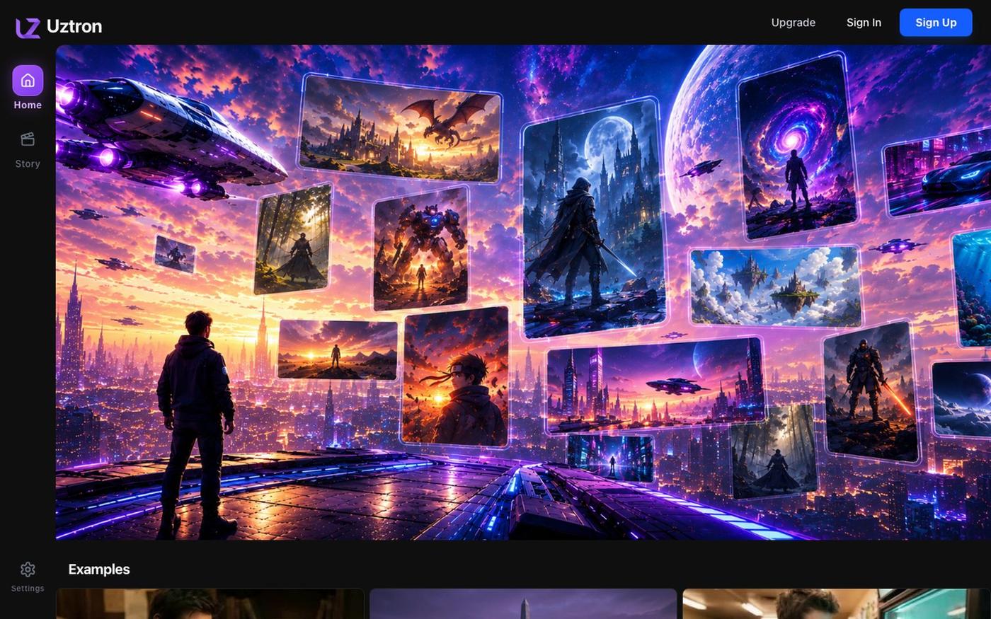 Uztron AI — screenshot