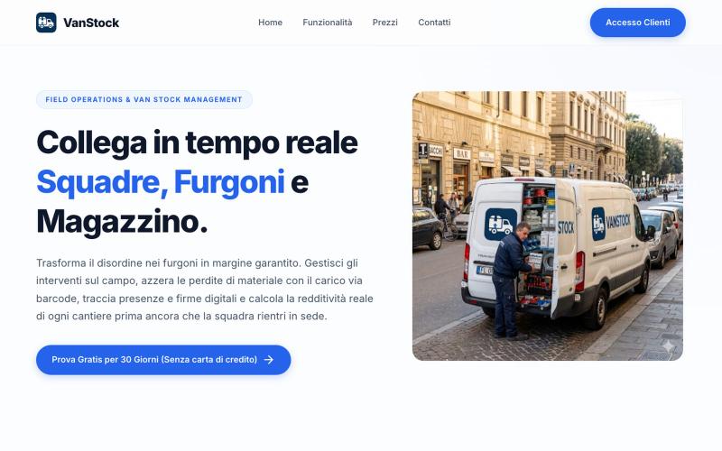 VanStock — Il tuo magazzino, sempre sotto controllo — screenshot