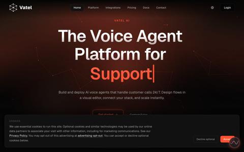Vatel AI - AI Voice Agents — screenshot