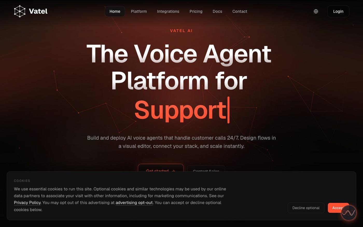 Vatel AI - AI Voice Agents — screenshot