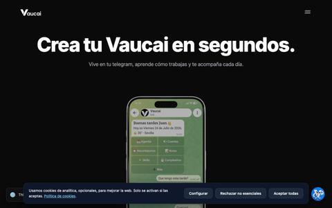 Crea tu Vaucai en segundos — screenshot