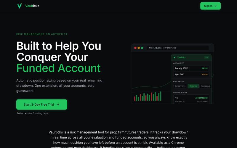 vaulticks.com — screenshot