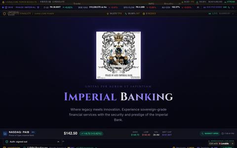 Phaze of Ages Imperial Bank | Sovereign Financial Services — screenshot