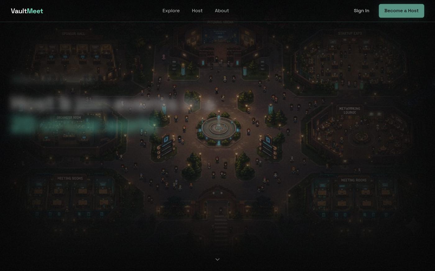 VaultMeet - Host & Join Events in a 2D Virtual World | VaultMeet — screenshot