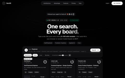 Vecta AI - Intelligent Job Application Co-Pilot — screenshot