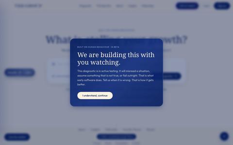 Vee Group · Business Growth Engineering — AI-Native Diagnostics for Founder-Led — screenshot