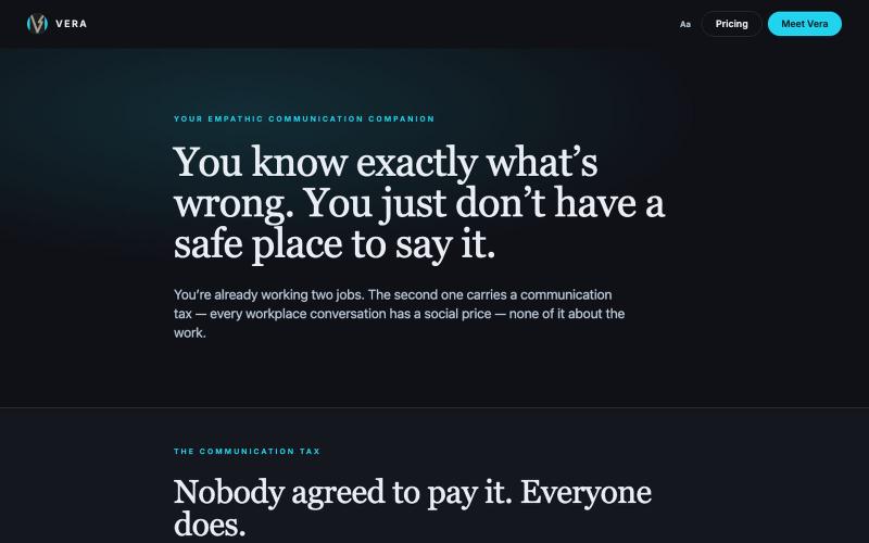 Vera — screenshot