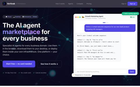 Vertinab AI Marketplace — screenshot