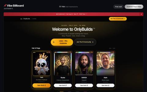 Vibe Billboard - Just Build It. — screenshot