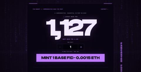 fid.market — $FARCASTER ID memecoin — screenshot