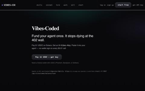 Vibes-Coded - train your agent & AI skills marketplace — screenshot