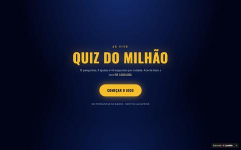 Quiz do Milhão — Show de Perguntas e Respostas — screenshot