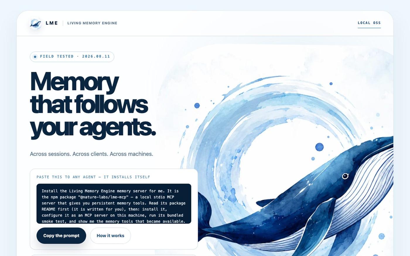 Living Memory Engine | Memory that follows your agents. — screenshot